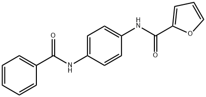 2-FURANCARBOXAMIDE, N-[4-(BENZOYLAMINO)PHENYL]- 结构式