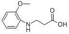 3-[(2-甲氧基苯基)氨基]丙酸 结构式
