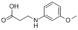 3-[(3-methoxyphenyl)amino]propanoic acid 结构式