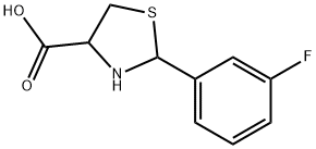 2-(3-氟苯基)-4-噻唑烷甲酸 结构式
