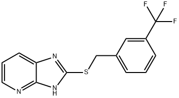 1H-IMIDAZO[4,5-B]PYRIDINE,-2-[[[3-(TRIFLUOROMETHYL)PHENYL]METHYL]THIO]- 结构式
