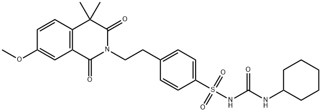 格列喹酮 结构式
