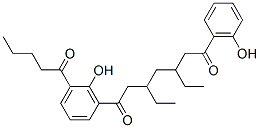 5'-Valeryl[3',3'''-methylenebis(6'-hydroxyvalerophenone)] 结构式