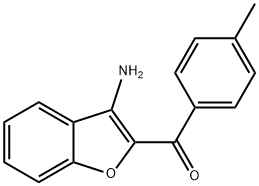 (3-AMINO-1-BENZOFURAN-2-YL)(4-METHYLPHENYL)METHANONE 结构式