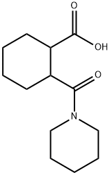 2-(piperidin-1-ylcarbonyl)cyclohexanecarboxylic acid 结构式