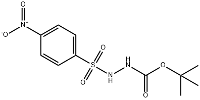 1-BOC-2-(4-硝基苯磺酰基)肼 结构式