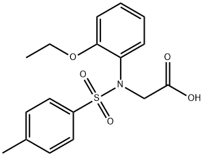 N-(2-乙氧苯基)-N-[(4-甲基苯基)磺酰基]甘氨酸 结构式