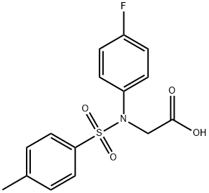 [(4-氟-苯基)-(甲苯-4-磺酰基)-氨基]-乙酸 结构式