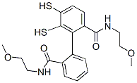 N-(2-methoxyethyl)-2-[2-(2-methoxyethylcarbamoyl)phenyl]disulfanyl-ben zamide 结构式