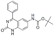 Carbamic acid, (1,2-dihydro-2-oxo-4-phenyl-6-quinazolinyl)-, 1,1-dimethylethyl ester (9CI) 结构式