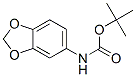 苯并[D][1,3]二氧戊环-5-基氨基羧酸酯叔丁酯 结构式