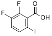 2,3-二氟-6-碘苯甲酸 结构式
