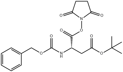 N-苄氧羰基-L-天冬氨酸 4-叔丁酯 1-(N-琥珀酰亚胺)酯 结构式