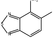 5-甲基-2,1,3-苯并噻二唑-4-胺 结构式