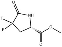 4,4-二氟-5-氧代-L-脯氨酸甲酯 结构式