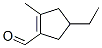 1-Cyclopentene-1-carboxaldehyde, 4-ethyl-2-methyl- (9CI) 结构式