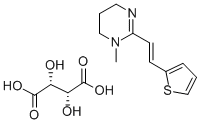 酒石酸噻吩嘧啶 结构式