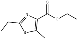 4-Thiazolecarboxylicacid,2-ethyl-5-methyl-,ethylester(9CI) 结构式