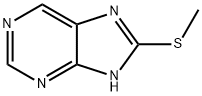 1H-Purine, 8-(methylthio)- 结构式