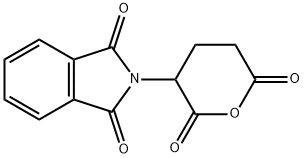 2-(四氢-2,6-二氧代吡喃-3-基)异吲哚-1,3(2H)二酮 结构式