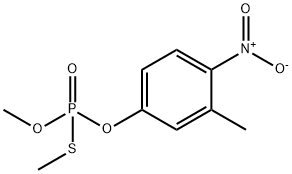S-methylfenitrothion 结构式