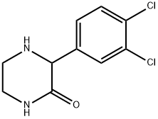 3-(3,4-二氯苯基)哌嗪-2-酮 结构式