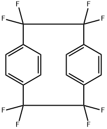 1,1,2,2,9,9,10,10-八氟[2.2]二聚对二甲苯 结构式