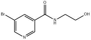 5-溴-N-(2-羟基乙基)烟酰胺 结构式