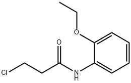 3-氯-N-(2-乙氧基-苯基)-丙酰胺 结构式
