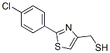 2-(4-Chlorophenyl)-4-thiazolemethanethiol 结构式