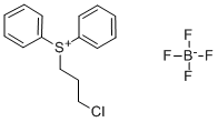 (3-氯丙基)二苯基锍四氟硼酸盐 结构式