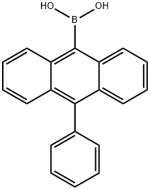 (10-苯基蒽-9-基)硼酸 结构式