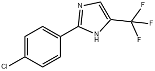 2-(4-氯苯基)-4-三氟甲基-1H-咪唑 结构式