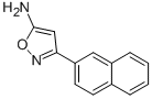 3-NAPHTHALEN-2-YL-ISOXAZOL-5-YLAMINE 结构式