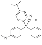 BIS(4'-N,N-DIMETHYLAMINOPHENYL)-(2-FLUOROPHENYL)ACETONITRILE 结构式