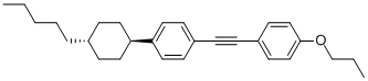 TRANS-1-(4-PENTYLCYCLOHEXYL)-4-(2-(4-PROPOXYPHENYL)ETHYNYL)BENZENE 结构式