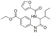 Benzoic acid, 4-[[2-[(2-furanylcarbonyl)amino]-3-methyl-1-oxopentyl]amino]-, ethyl ester (9CI) 结构式