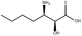 (2S,3R)-3-氨基-2-羟基庚酸 结构式