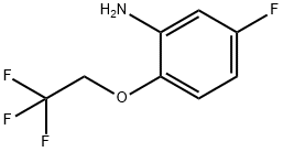 5-氟-2-(2,2,2-三氟乙氧基)苯胺 结构式