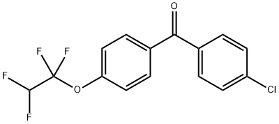 4-CHLORO-[4'-(1,1,2,2-TETRAFLUOROETHOXY)]BENZOPHENONE 结构式