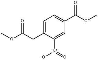 4-(甲氧基羰基)-2-硝基苯乙酸甲酯 结构式