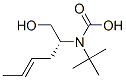 Carbamic acid, [(1R,3E)-1-(hydroxymethyl)-3-pentenyl]-, 1,1-dimethylethyl 结构式