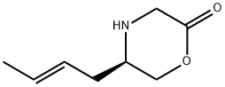 2-Morpholinone,5-(2E)-2-butenyl-,(5R)-(9CI) 结构式