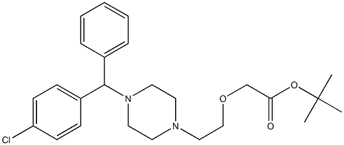 西替利嗪叔丁酯 结构式