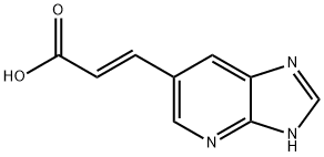 (E)-3-(3H-咪唑并[4,5-B]吡啶-6-基)丙烯酸 结构式