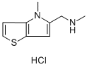 N-METHYL-N-[(4-METHYL-4H-THIENO[3,2-B]PYRROL-5-YL)METHYL]AMINE HYDROCHLORIDE 结构式