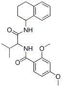 Benzamide, 2,4-dimethoxy-N-[2-methyl-1-[[(1,2,3,4-tetrahydro-1-naphthalenyl)amino]carbonyl]propyl]- (9CI) 结构式