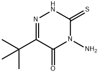 4-氨基-6-叔丁基-3-巯基-1,2,4-三嗪-5(4H)-酮 结构式