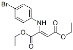 2-(p-Bromoanilino)fumaric acid diethyl ester 结构式