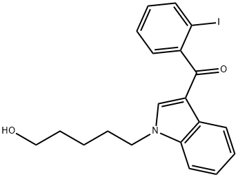 [1-(5-Hydroxypentyl)-1H-indol-3-yl](2-iodophenyl)-Methanone 结构式